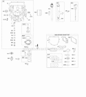 Engine Sump Lubrication Diagram and Parts List for  Briggs and Stratton Engine